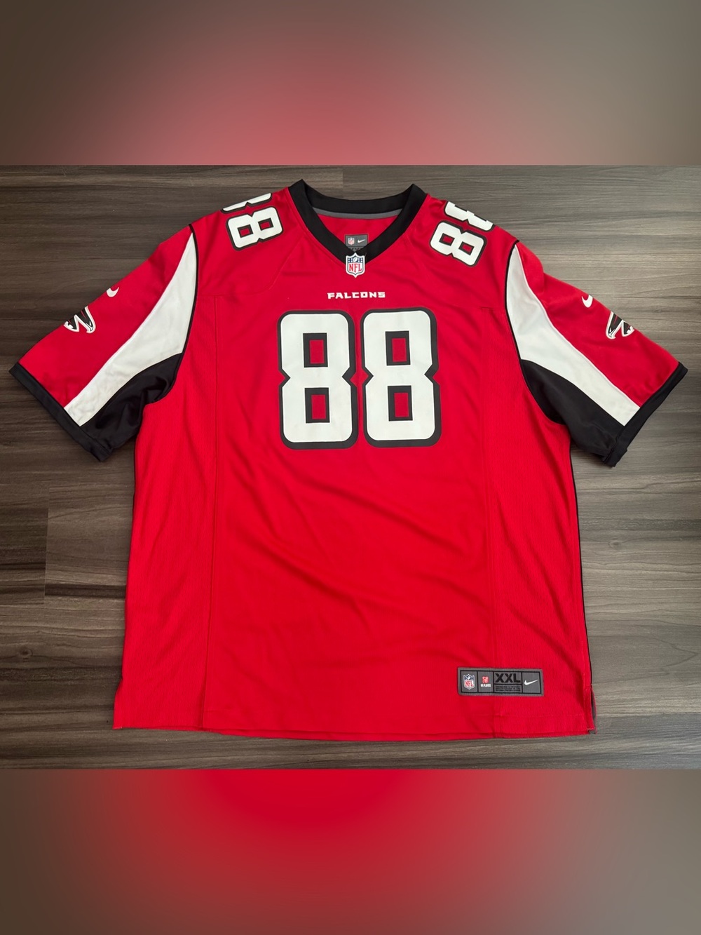 Nike Atlanta Falcons Tony Gonzalez #88 NFL On Field Game Home Jersey Men 2XL